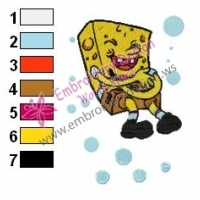 SpongeBob SquarePants Laughing Embroidery Design